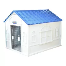Casa Térmica Para Perro Plástico Resistente 98x84x82cm 10241 Color Azul