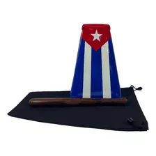 Campana Salsera Grande 21cm Cuba Boca Cerrada Con Forro