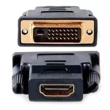 2 Adaptador Hdmi X Dvi-d 24+1 Conversor Hdmi Femea Dvi Macho