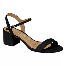 Sandália Vizzano Feminino Salto Grosso Bloco 6291900 Confort