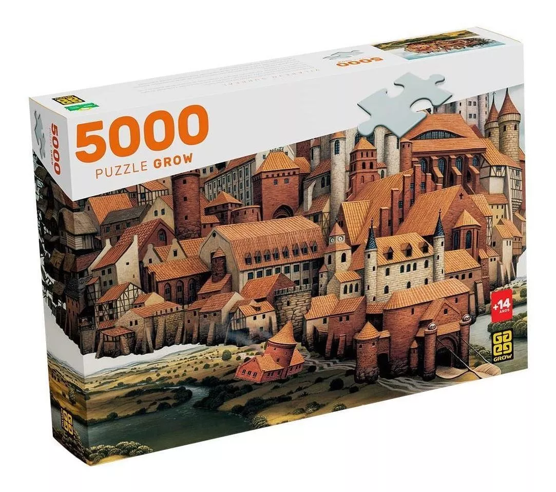 Puzzle 5000 Peças Vilarejo Surreal