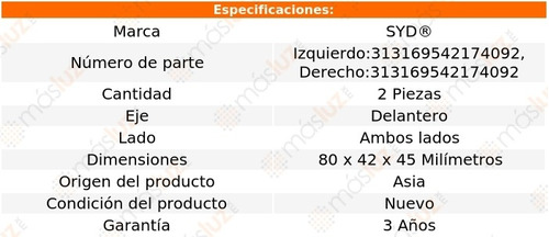 2 Baleros Doble Rueda Delanteros Jaguar Xk8 96/99 Syd Foto 2