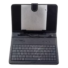 Capa Case Com Teclado Micro Usb V8 Tablet 7 Polegadas