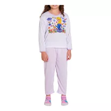 Pijama Infantil Feminino Comprido Longo Blusa E Calça Frio