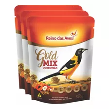 Ração Para Corrupião Gold Mix 500gr Kit 03un
