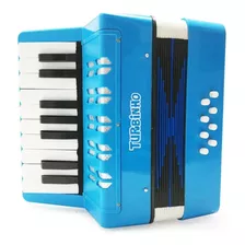 Acordeon Turbo 104 Infantil Azul Claro