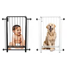 Portão Pet Infantil Segurança 85cm 86cm 87cm 88cm 89cm Trava Cor Preto