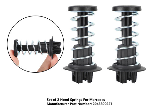 2 Muelles De Cap For Mercedes W204, W212, W222, X204, C63, Foto 3