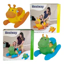 Inflable Mecedor Infantil Vinilo Resistente C/asas Animales