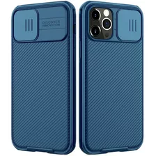 Funda Nillkin Camshield Pro Para iPhone 12 Pro Max, Color Azul Oscuro