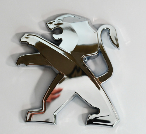 Emblema Peugeot Grande Insignia Logotipo 10cm X 8,5cm Cromo  Foto 7