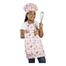 Uniforme Cupcake Infantil Chefe De Cozinha Conjunto 3 Peças