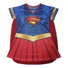 Fantasia Super Girl Infantil Menina Festa Aniversário