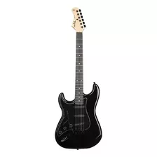 Guitarra Elétrica Para Canhoto Tagima Tw Series Tg-500 De Tília Black Com Diapasão De Madeira Técnica