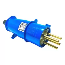 Plug Newkon 3p+t 32a 200/250v 9h Ip44 N4279 Steck Cor Azul