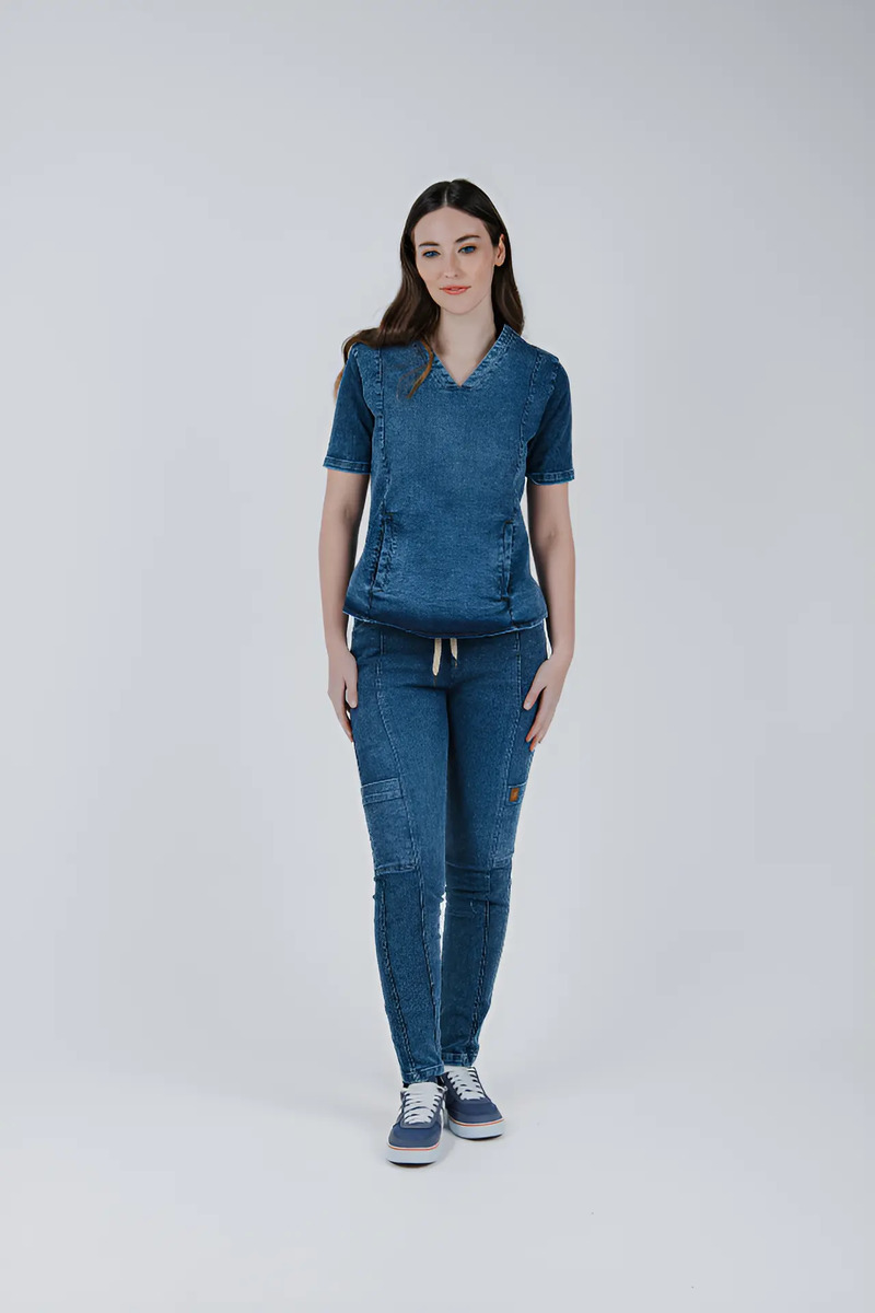 Ambo Jean Denim Para Mujer | Jl Uniformes