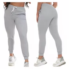 Calça De Moletom Feminino Tecido Grosso Com Cordão Promoção