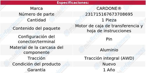 (1) Motor Caja Transferencia Cardone Gle450 Amg Awd 2016 Foto 5