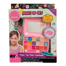 Set Maquillaje Estuche Con Espejo - Make Up - Vamos A Jugar