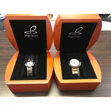 Pareja De Relojes Parizian En Cristal De Zafiro