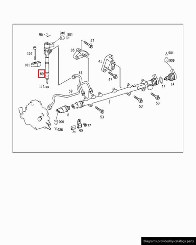 Inyector Diesel Mercedes Sprinter Om647 2004 2005 2006 2007 Foto 3