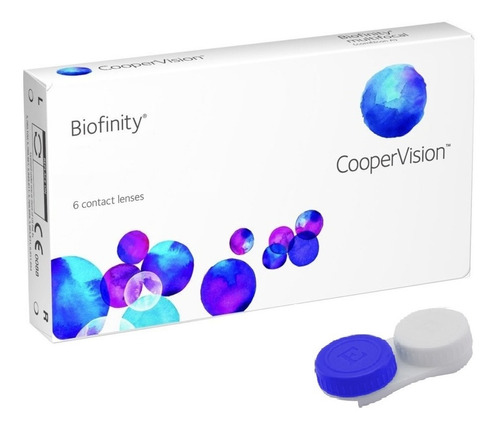 Lente De Contato Biofinity Incolor Com Grau + Estojo