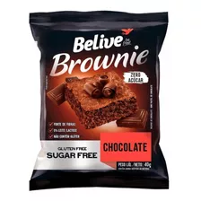 Brownie Sabor Chocolate Zero Sem Lactose E Sem Glúten Belive 40g