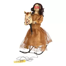 Muñeca Parlante De 3.5 Pies Decoración Animada Halloween 