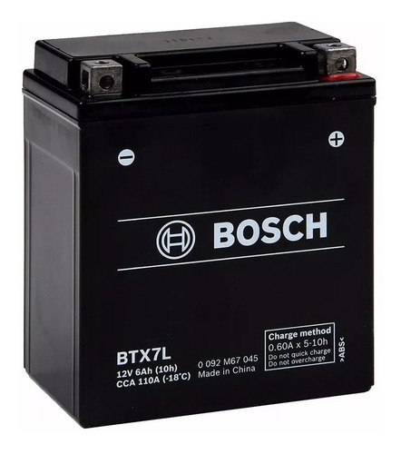 Bateria Moto Gel Agm Bosch Btx7l Ytx7l-bs 12 V 6 Ah