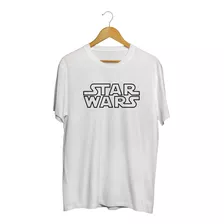 Playera Star Wars Logo Letras Tallas Extra Infantil Juvenil