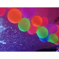 Pack 100 Globos Neón Para Fiestas Flúor Colores Surtidos