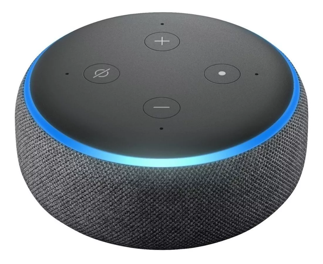 Amazon Echo Dot 3rd Gen Com Assistente Virtual Alexa Carvão 110v/240v