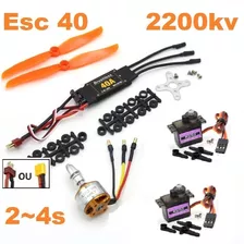 Esc40+motor1400kv+2xmicroservometal+hélices80x40+esc30