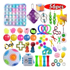 56 Peças Sensorial Fidget Toys Anti Stress Toy Set
