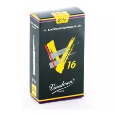 Vandoren Sr7125 Soprano Sax V16 Reeds Strength 2.5 Box Of