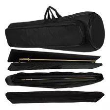 Capa Bag Trombone Vara Baixo Extra Luxo Bolsos Cor Preta Lp