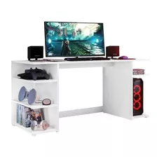 Escritorio Mesa Gamer Pro Superficie Mas Amplia En Madera Md