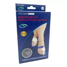 Férulas Nocturnas Corrección De Juanete Par Hallux Valgux Color Blanco Con Azul