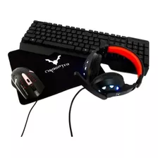 Combo Gamer Teclado K215 +audifonos + Mouse Retroiluminado