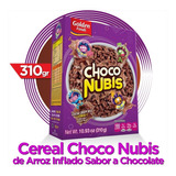 Cereal Arroz Inflado Chocolate 310g Choco Nubis Golden Foods