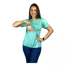 Blusa Amamentação Cores Premium Camiseta Blusinha Gestante