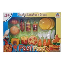 Brinquedo Fast Food Infantil Lanches Doces 9008 - Braskit