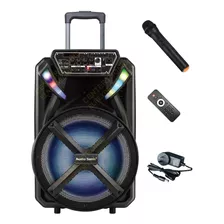 Parlante 12'' Karaoke Portátil Bluetooth Micrófono Inalámb.