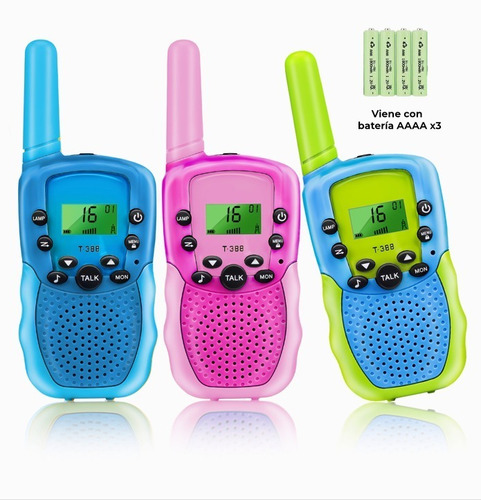 Burkey Burkey-3 Piezas Regalo de juguete walkie talkie para niños