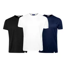 Kit 3 Camisas Ideal Para Prática De Esportes Lisa