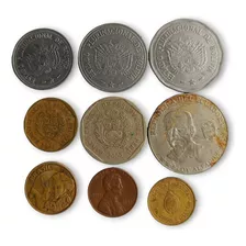 9 Monedas Brasil Perú Bolivia Ecuador Argentina Coleccionabl