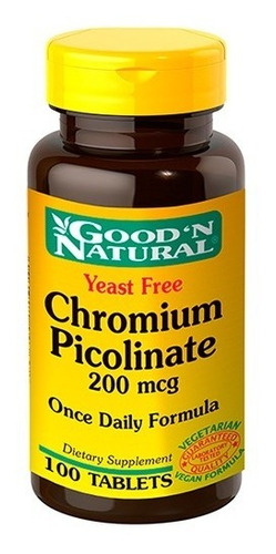 Quemador De Grasa Chromium Picolinate 200mcg Goodn Natural