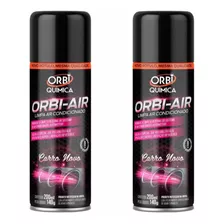 Limpa Ar Condicionado Orbi Spray Higienizador Kit Com 02 Un.