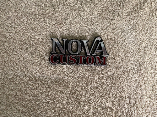 Emblema Chevrolet Nova Custom Original Metalico Foto 2