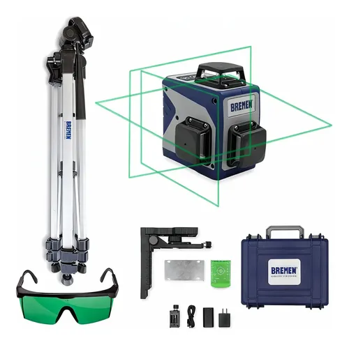 Nivel Laser Autonivelante Bremen Verde 7724 + Tripode 7547
